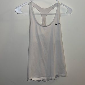 Nike workout tank in ivory